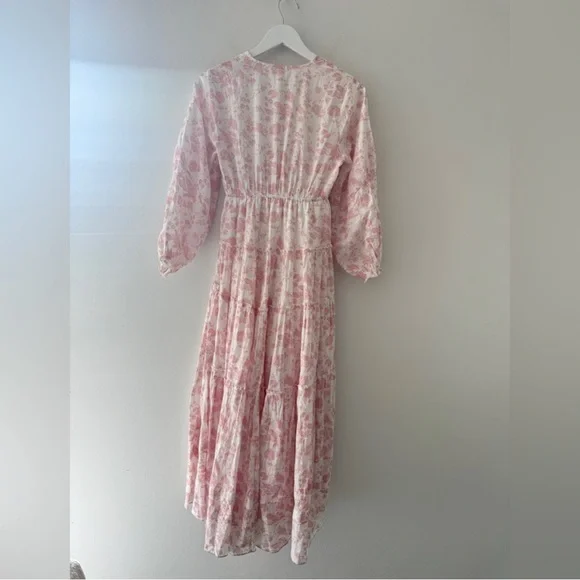 FREE PEOPLE Pappiet Midi Dress in Femme Combo S - Picture 6 of 9